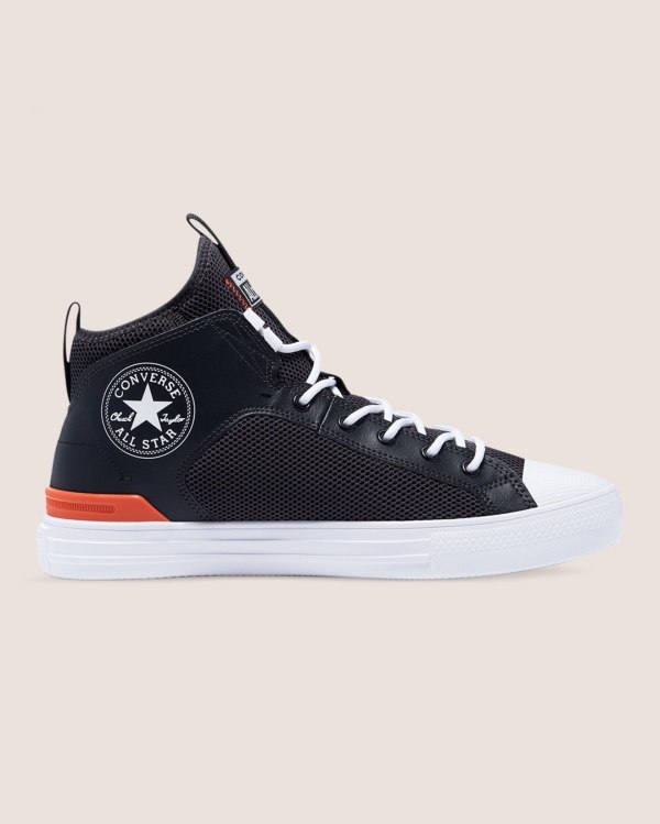 Converse Chuck Taylor All Star Summer Daze Ultra Sort Sko Danmark - Converse Mid Sneakers Herre - 70